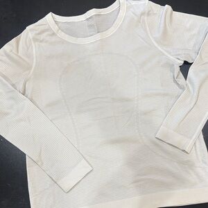 lululemon athletica swiftly White Long Sleeve Seamless Top